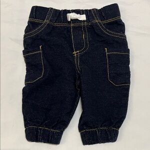 “Bundle 10/$13” Carter's 3M Dark Blue Kids baby Jeans with Yellow Stitching pant